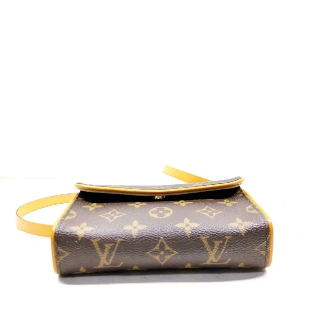 Louis Vuitton LV Shoulder Bag Pochette Florentine Brown Monogram 650-052125